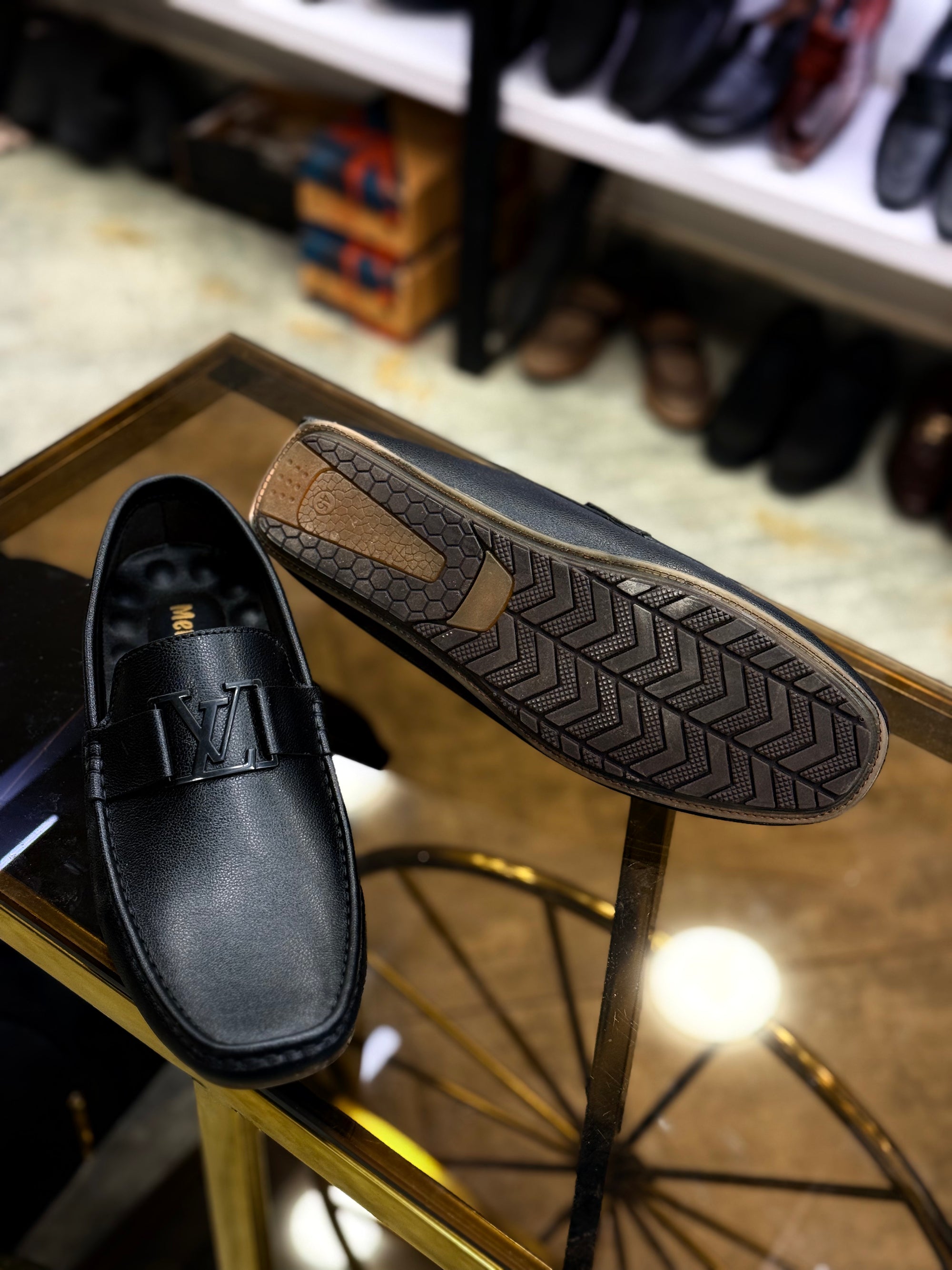 BLACK BUCKLE LOAFER