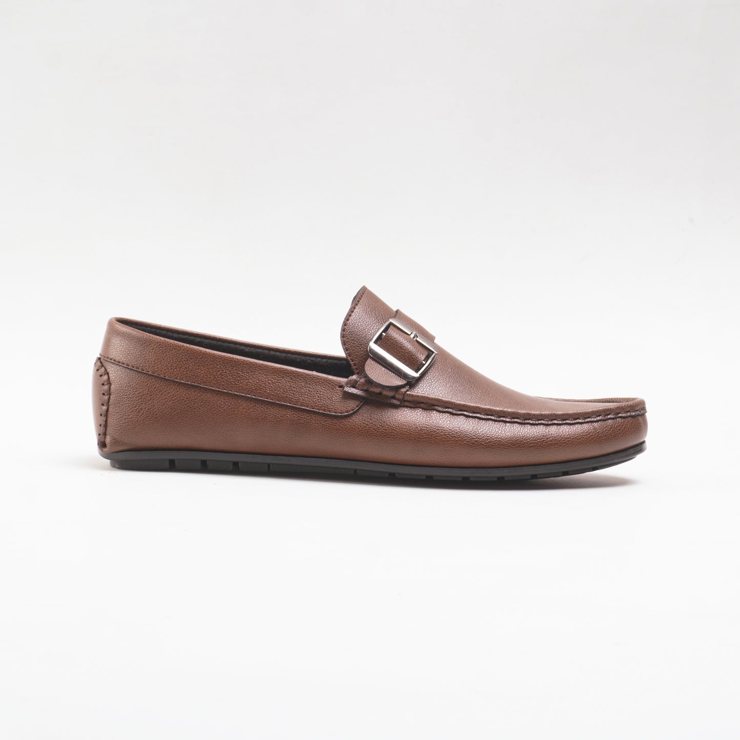 Classic Brown Buckle Loafers