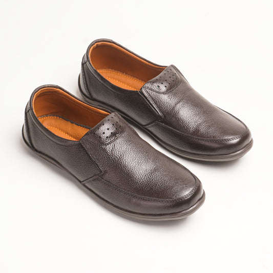 Executive Casual COW Leather Shoes - Brown