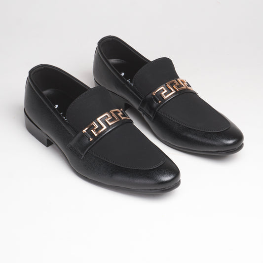Stylish Black Formals with Gold-tone Decorative Metal Accents
